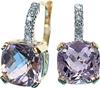 French Rose Amethyst Earrings